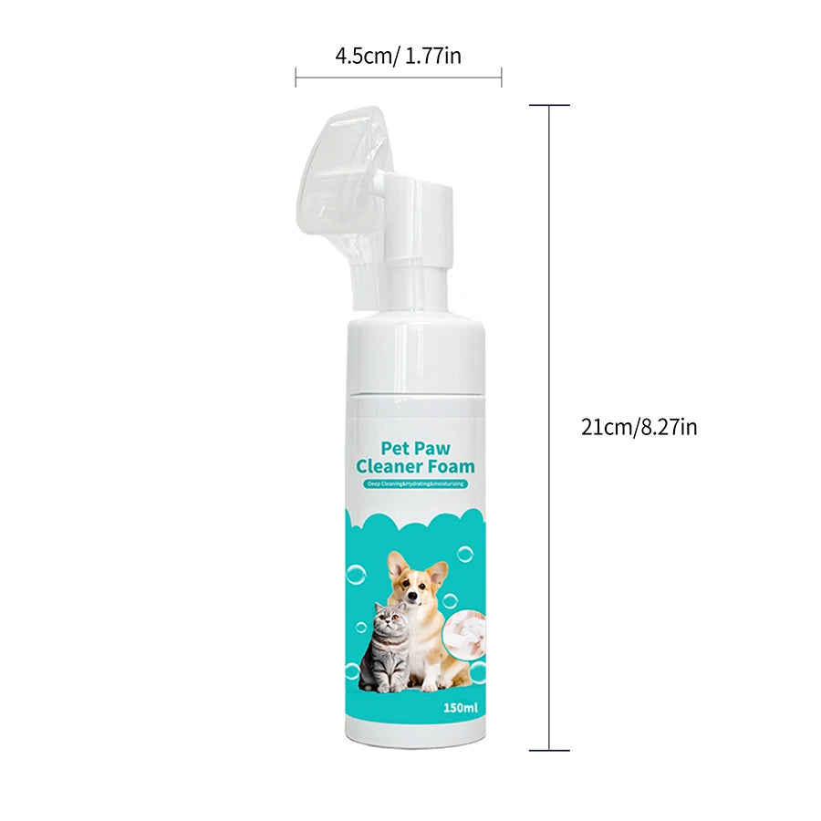 No Rinse Pet Paw Cleanser Foam