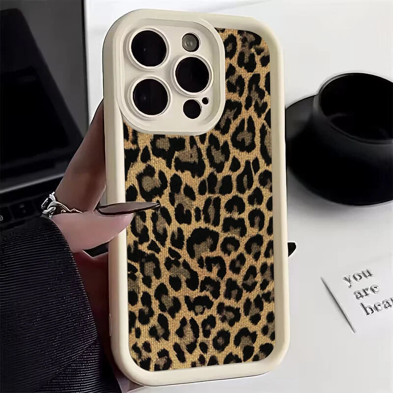 Brown Black Leopard Print Phone Case