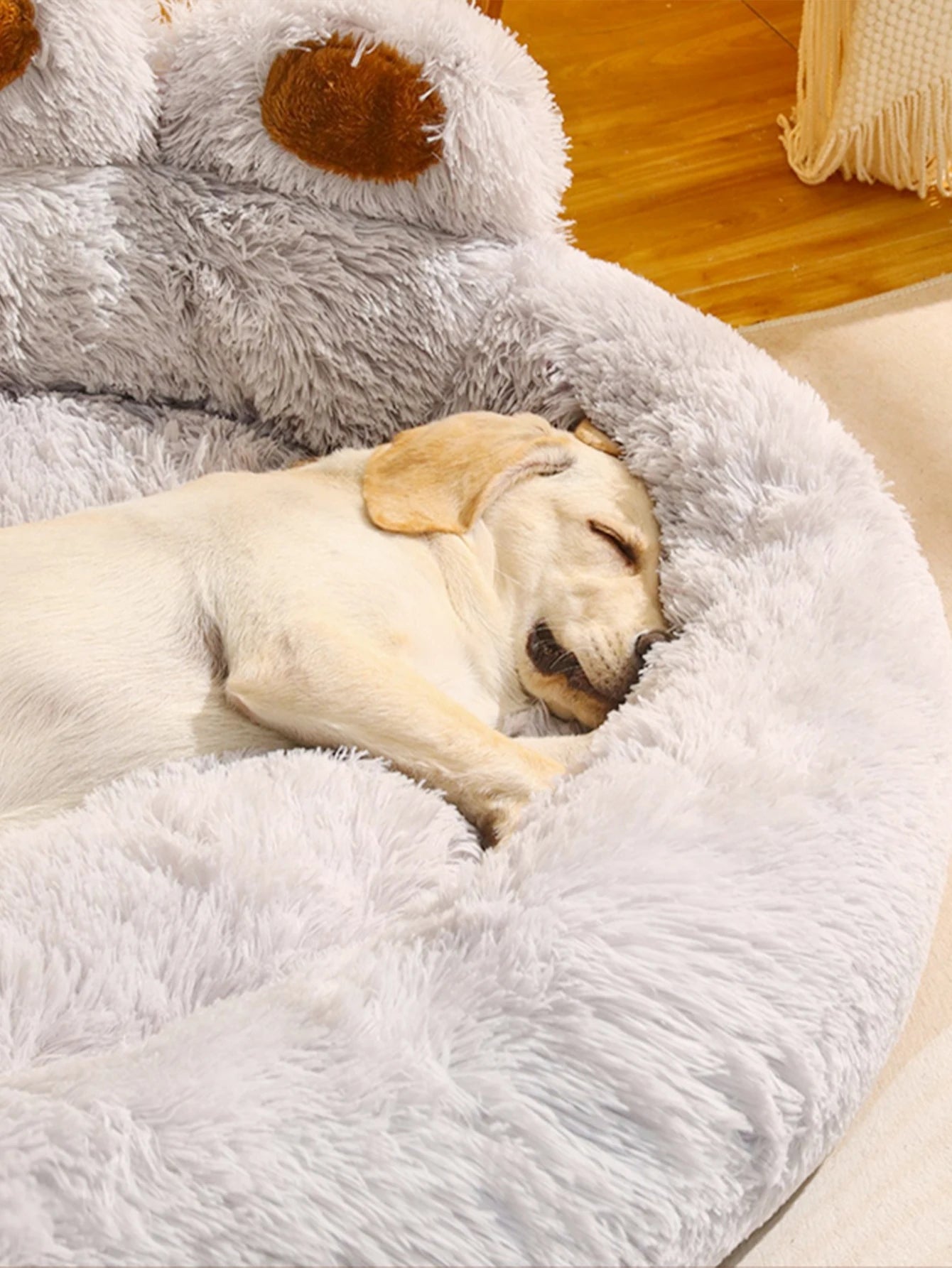 Cozy Pet Sofa Basket with Blanket and Mat