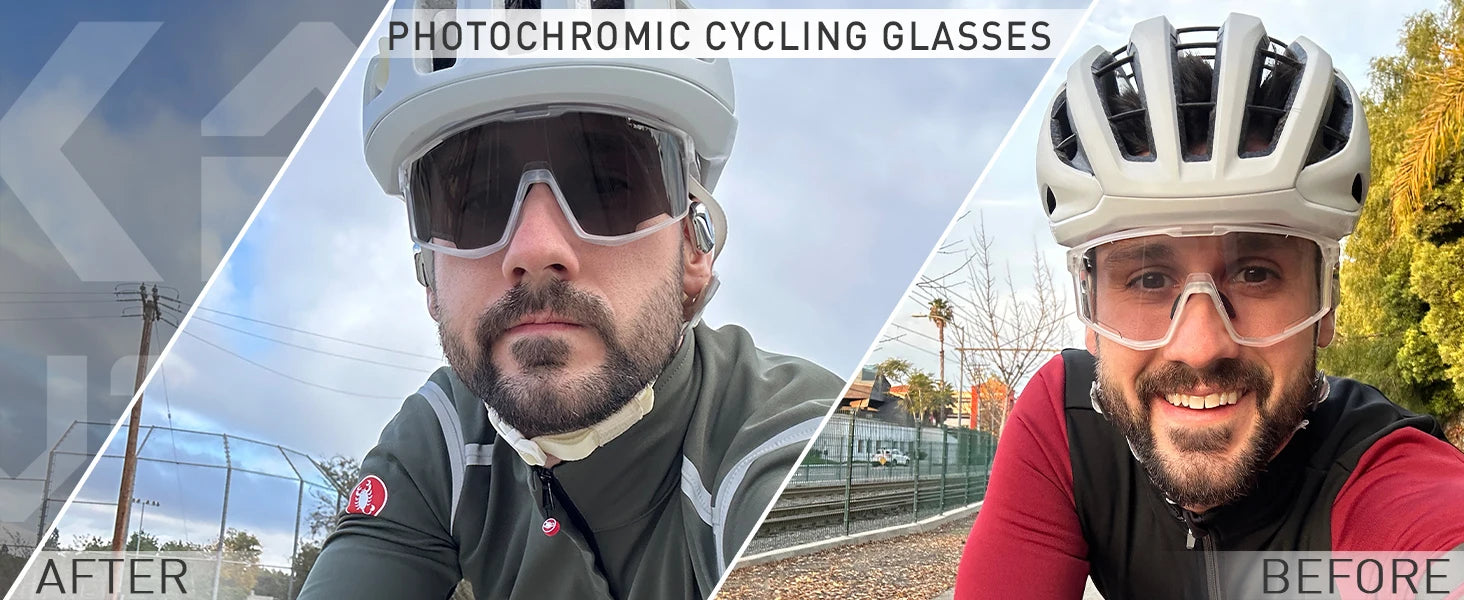 Photochromic UV400 Cycling Sunglasses