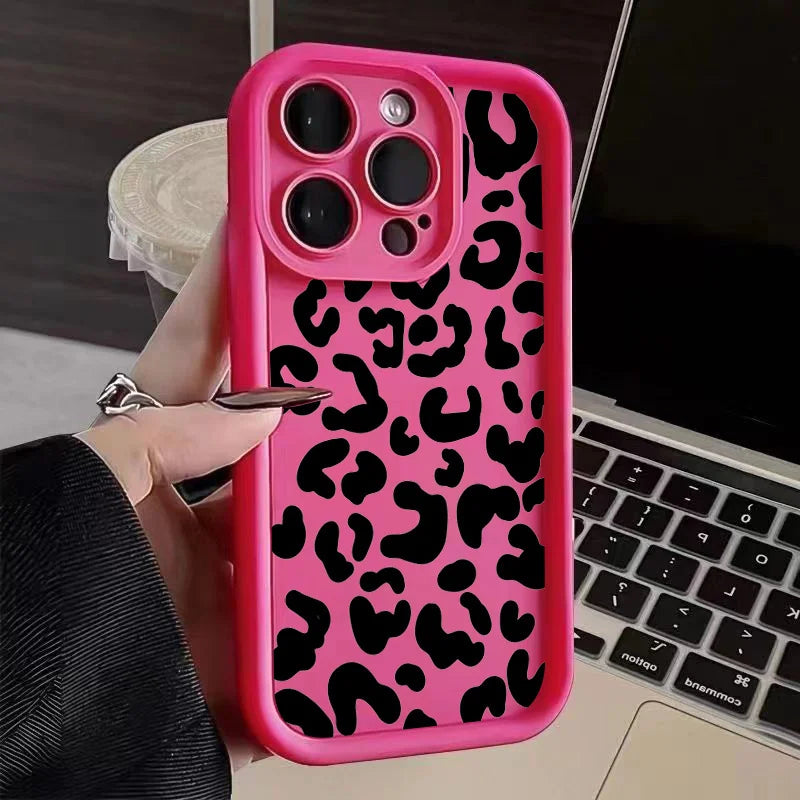 Brown Black Leopard Print Phone Case