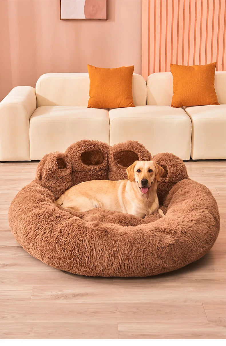 Cozy Pet Sofa Basket with Blanket and Mat