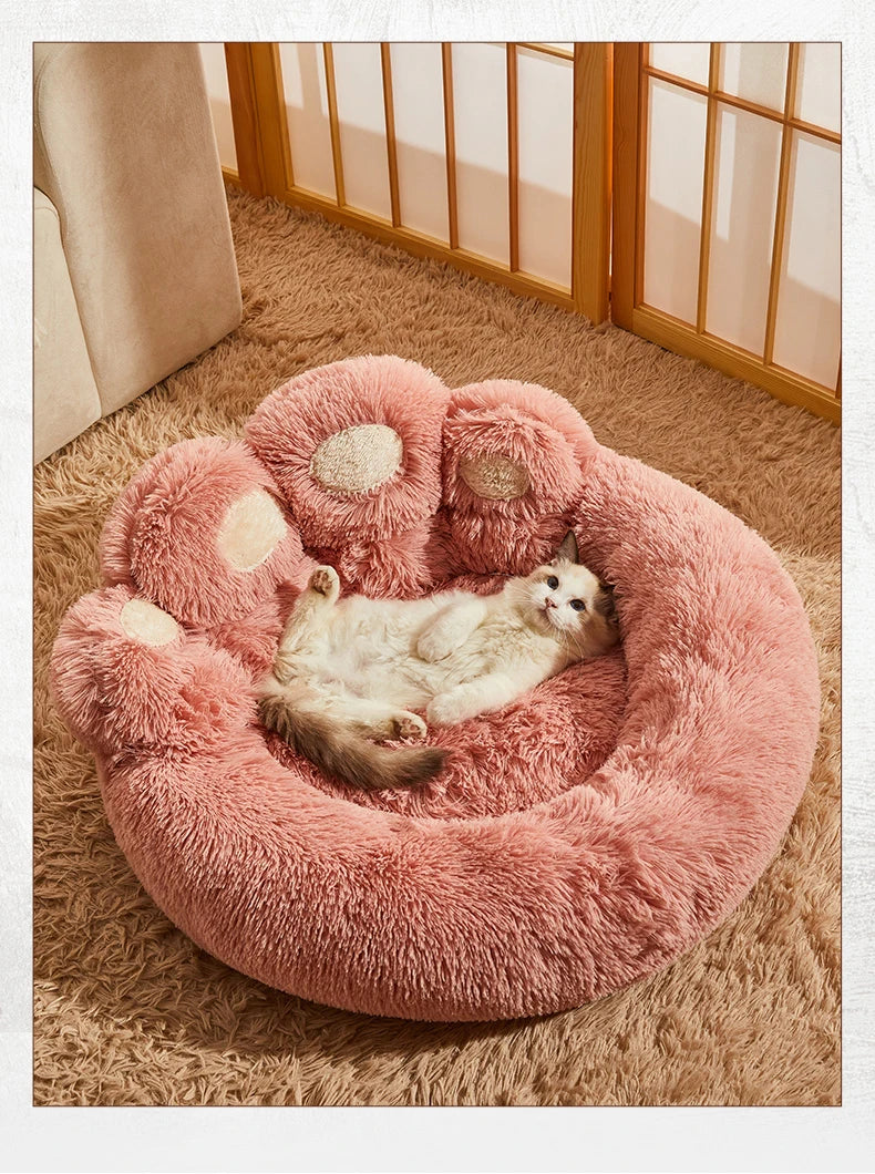 Cozy Pet Sofa Basket with Blanket and Mat