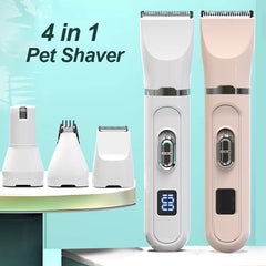 Pet Clipper 4 In 1 Low Noise Paw Trimmer