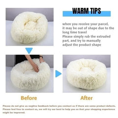 40-80cm Fluffy Dog Bed