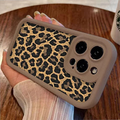 Brown Black Leopard Print Phone Case