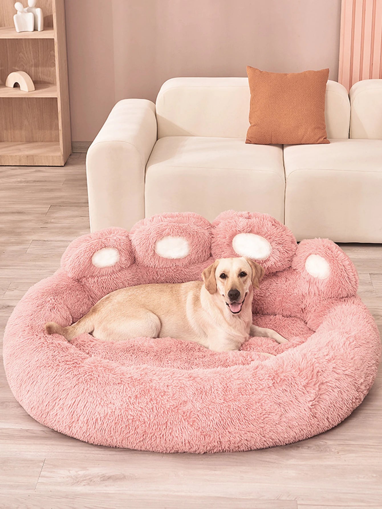 Cozy Pet Sofa Basket with Blanket and Mat