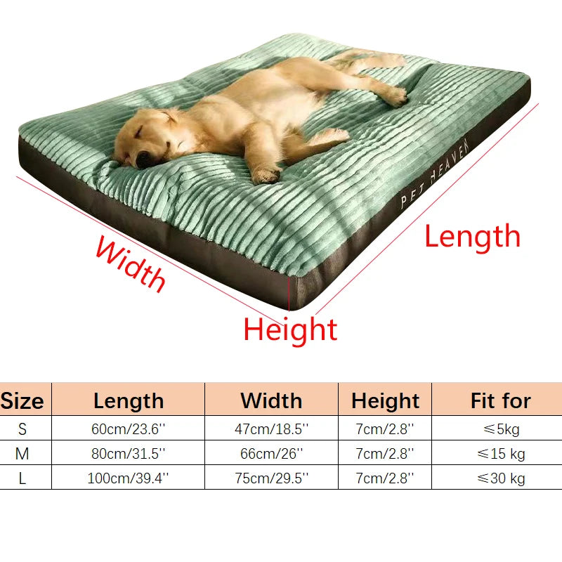 Soft Corduroy Sleeping Pet Bed