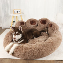 Cozy Pet Sofa Basket with Blanket and Mat