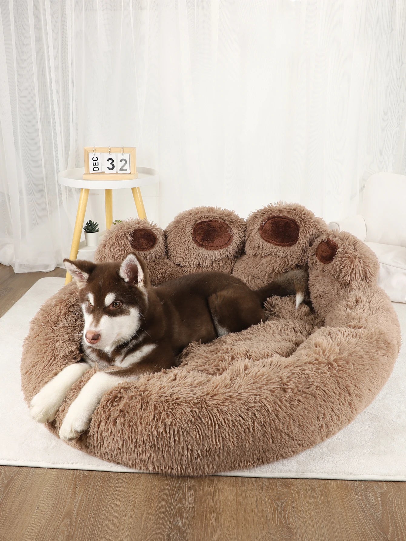 Cozy Pet Sofa Basket with Blanket and Mat