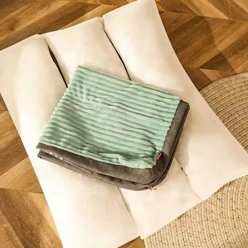 Soft Corduroy Sleeping Pet Bed